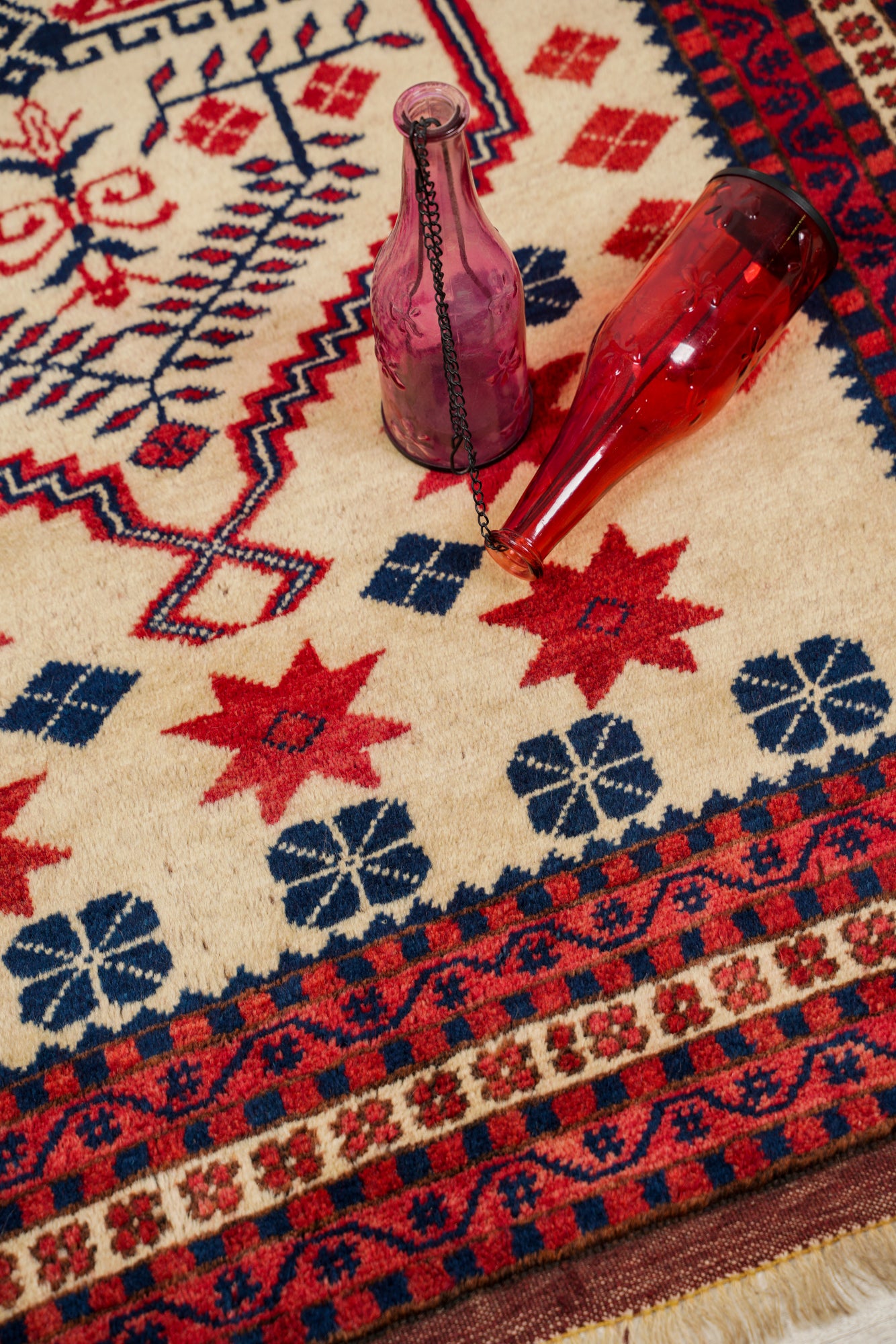 VINTAGE TURKISH YAGCIBEDIR TRIBAL RUG 6' x 3'4"