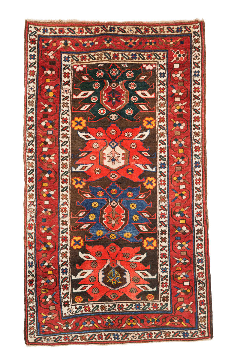Antique Caucasian Moghan Kazak Rug 5'5" x 3'2"