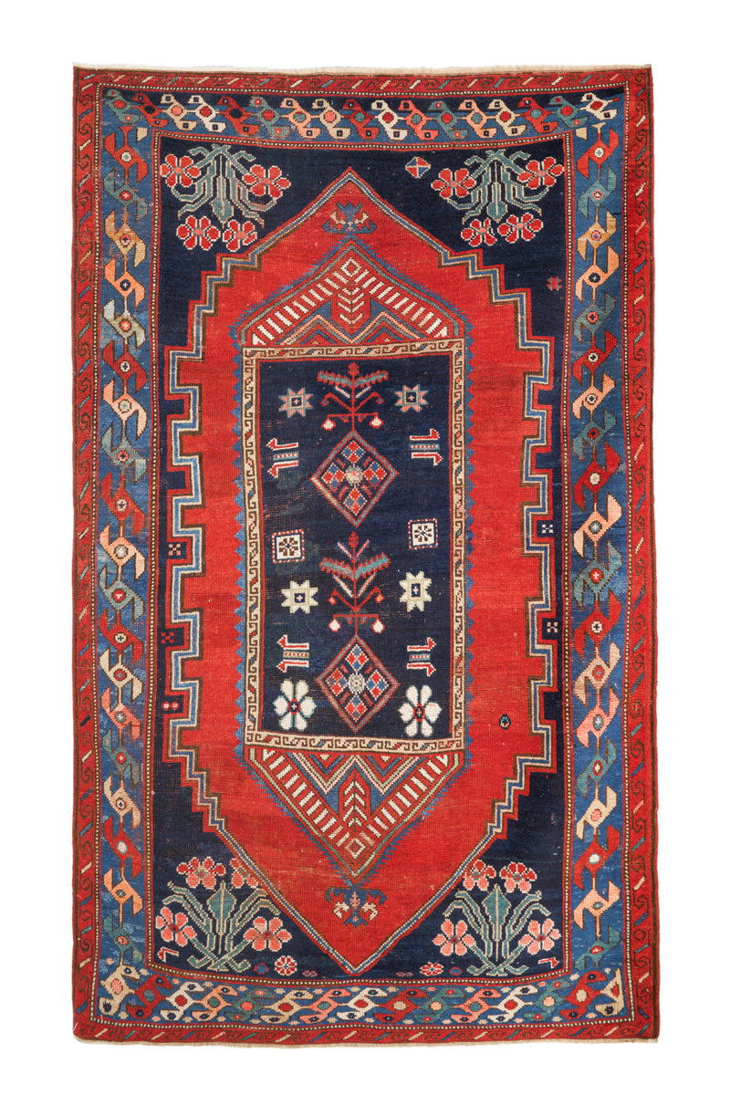 Antique Caucasian Kazak Rug 7'1" x 4'4"