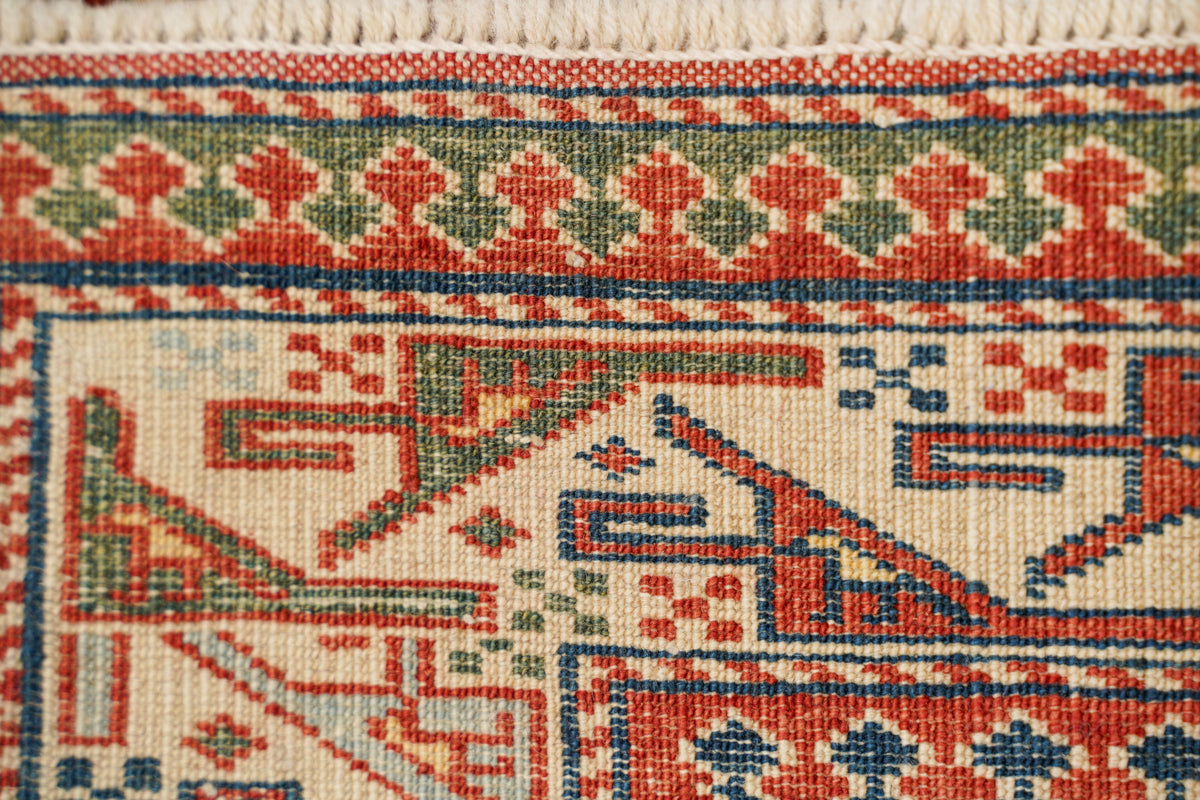 Vintage Turkish Shirvan Hallway Rug 9'6" x 3'