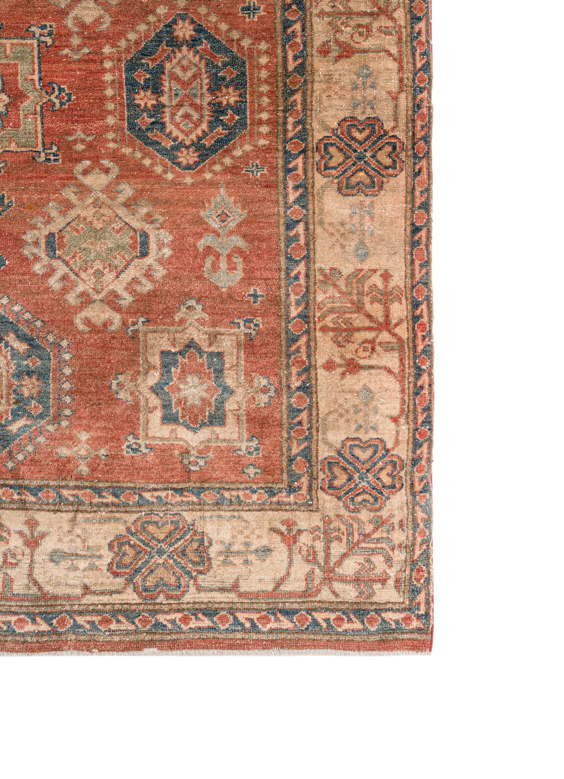 Vintage Afghan Kazak Rug 6' x 5'