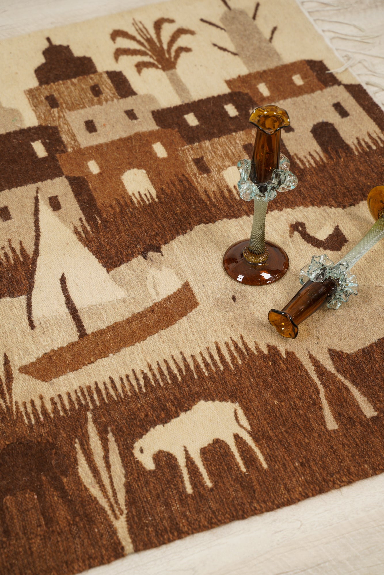 Vintage Egyptian Kilim 4'9" x 3'3"