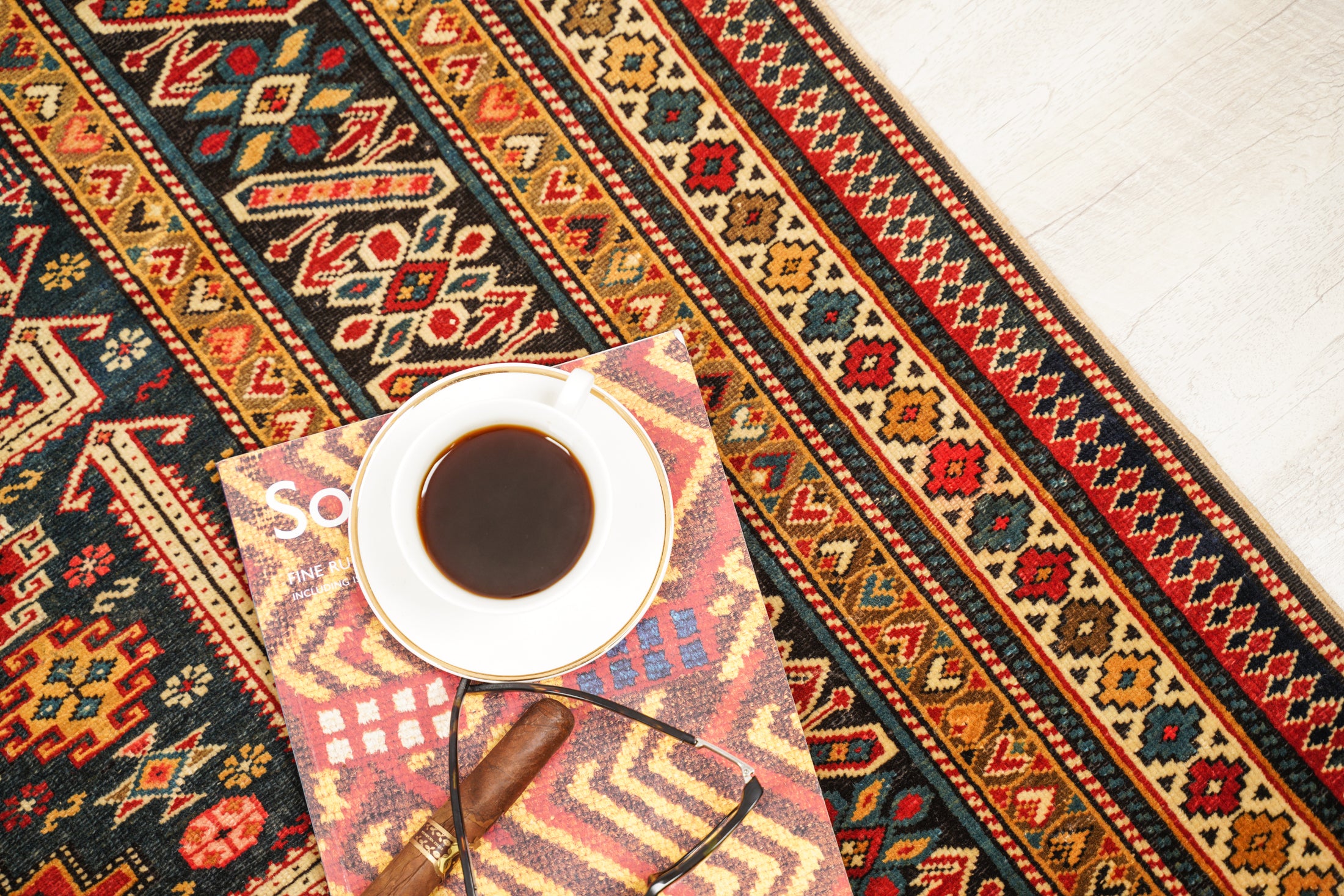 Antique Caucasian Shirvan Chichi Rug 5'9" x 4'