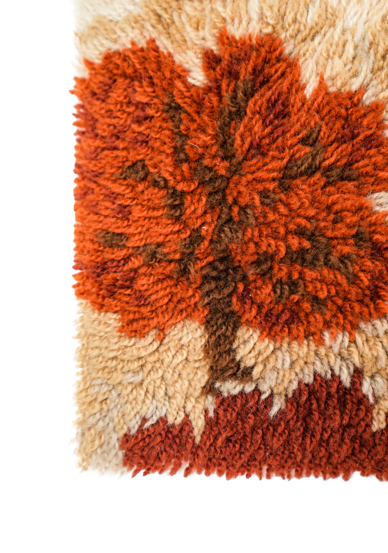 Vintage Scandinavian Rya Rug 2' x 1'