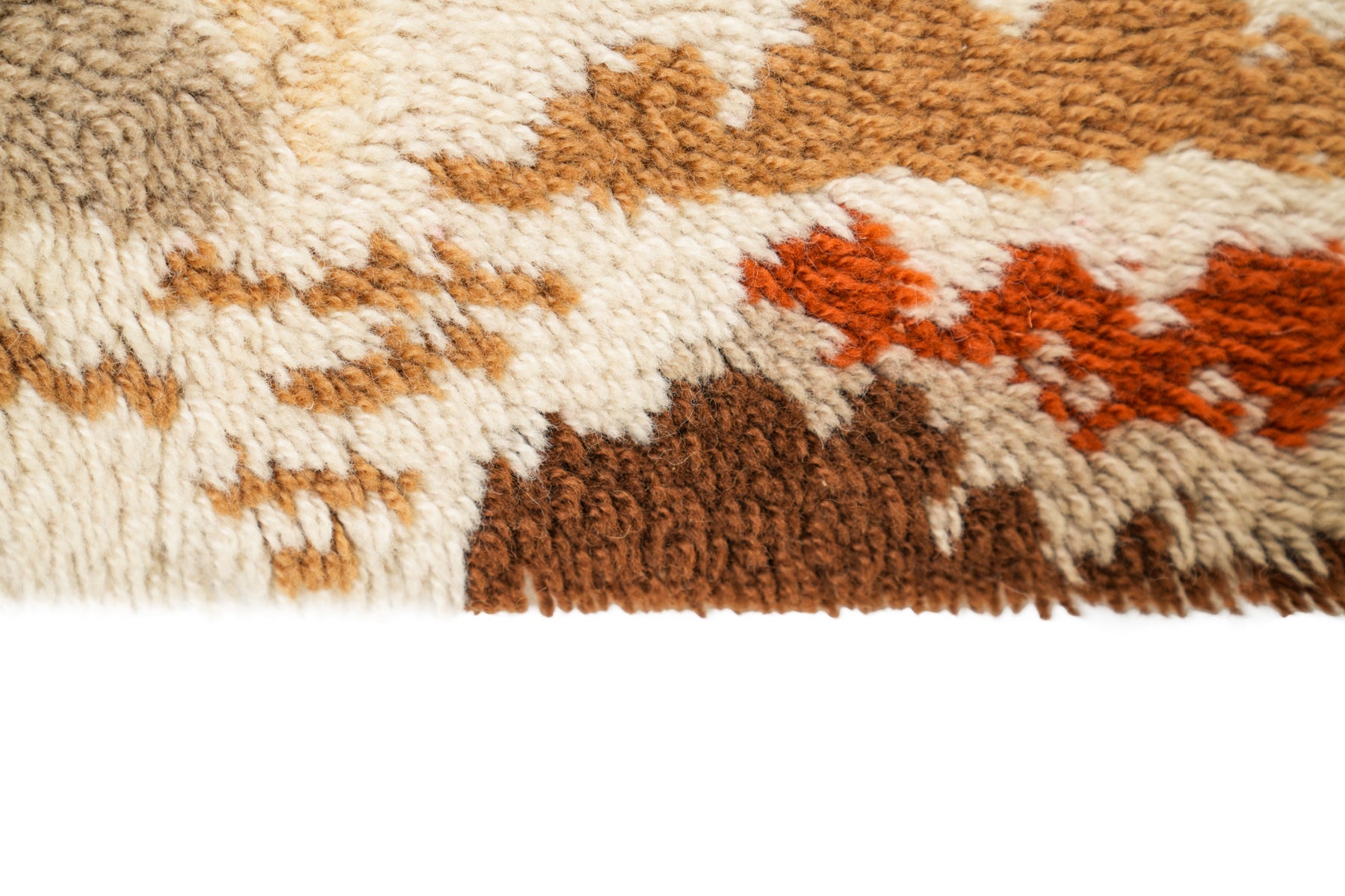 Vintage Scandinavian Rya Rug 2' x 1'