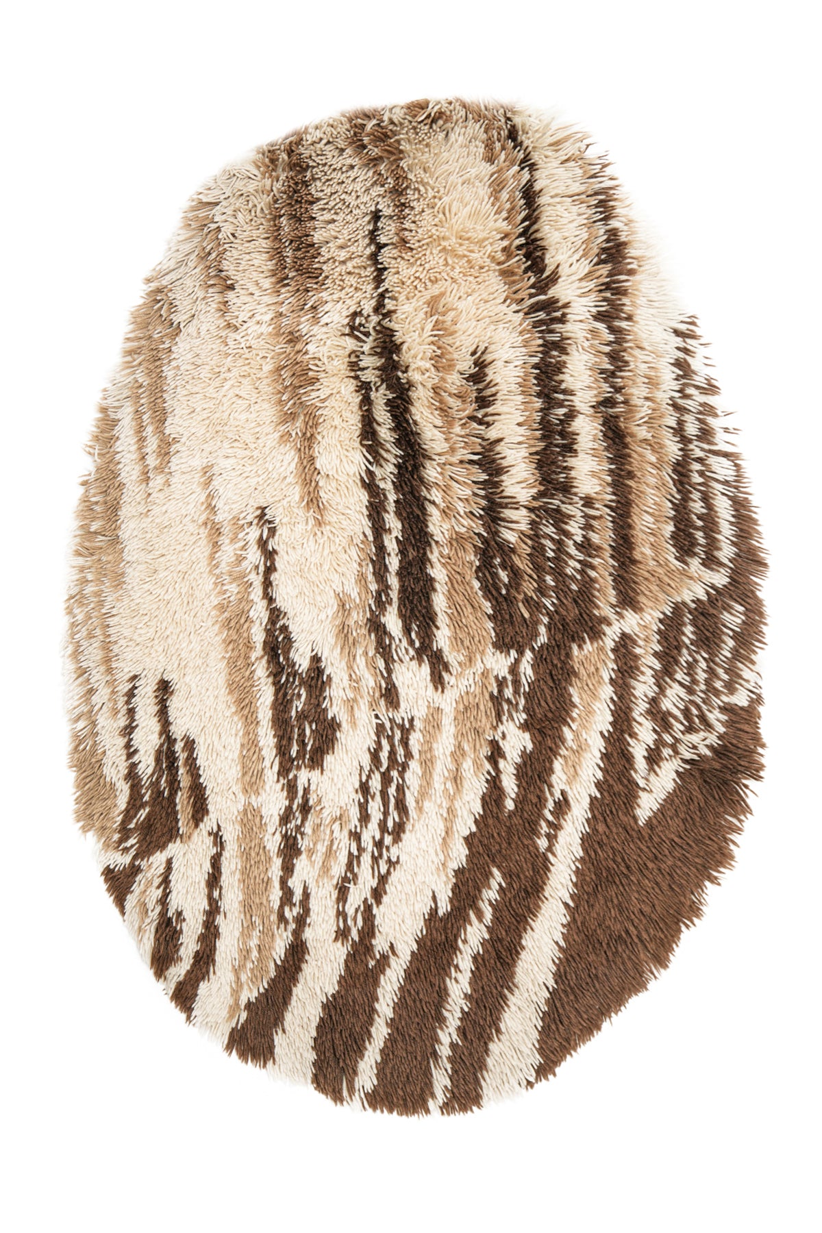 Vintage Scandinavian Rya Rug 5'4" x 3'6"