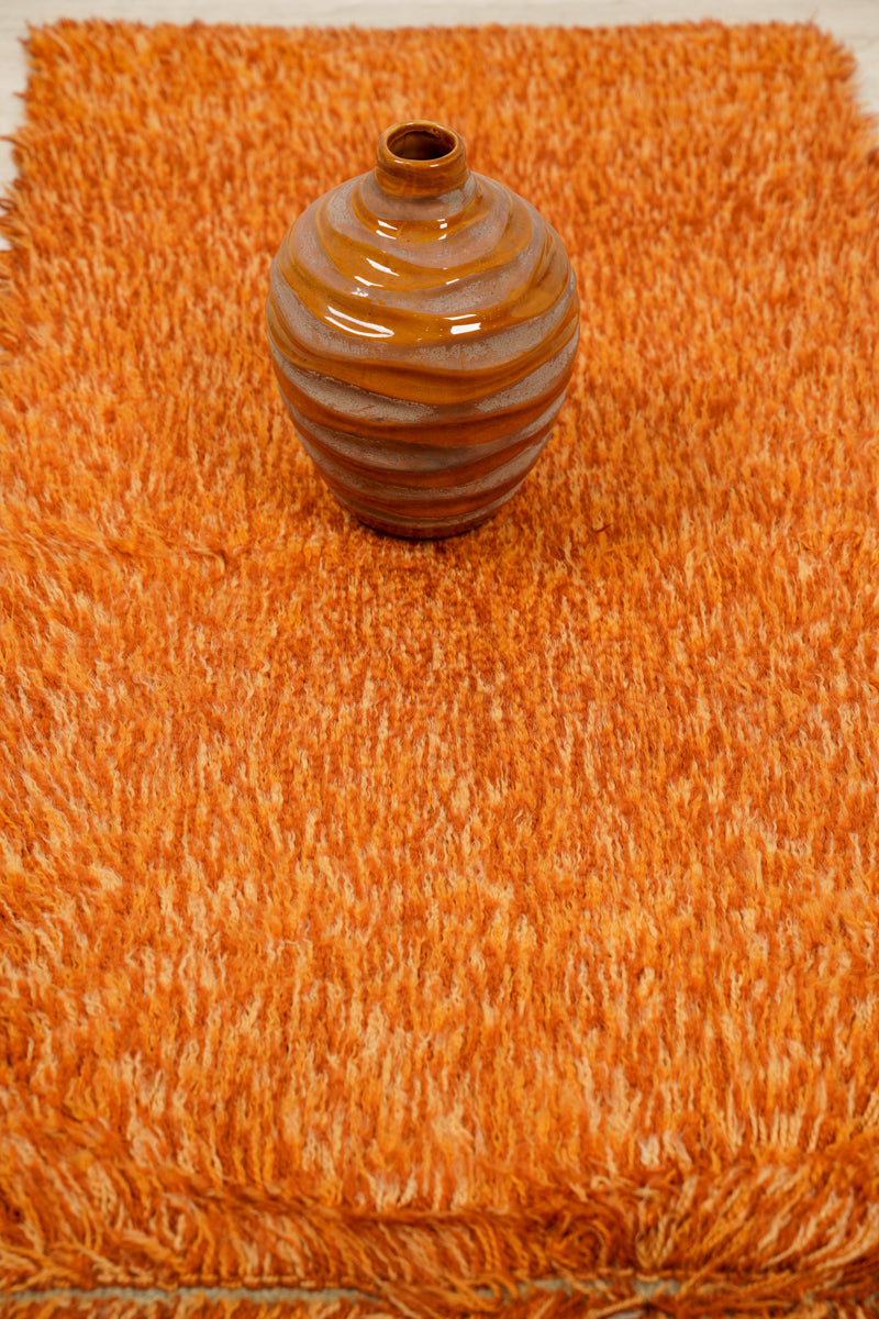 Vintage Scandinavian Rya Rug 3'5" x 1'10"