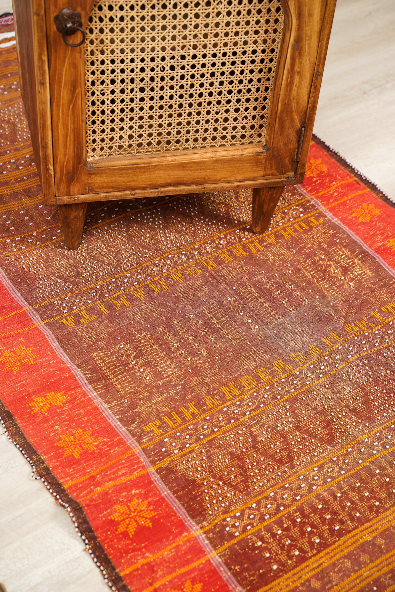 vintage indonesian Ulos Batak Textile 6'4" x 2'9"