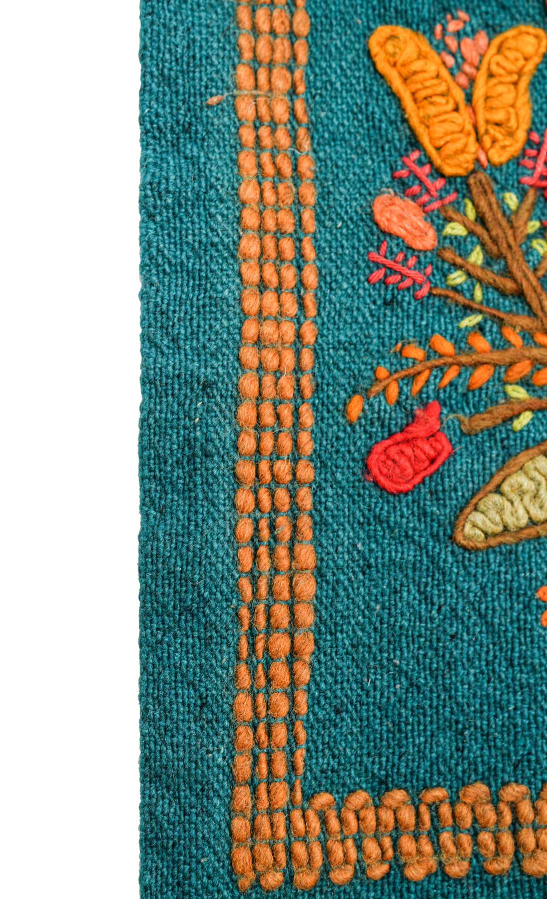 Vintage European Floral embroidery 5'10" x 2'