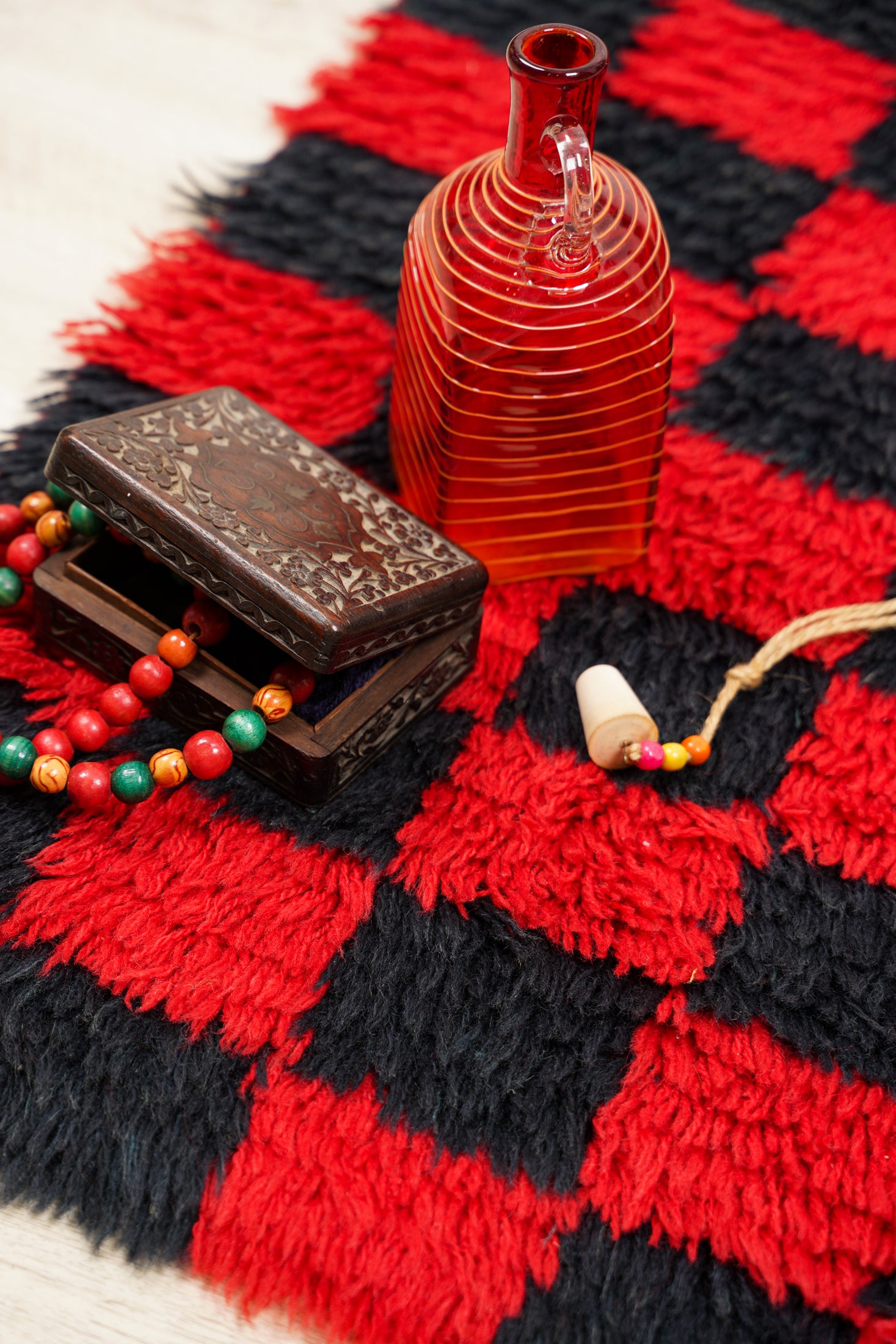 VINTAGE MOROCCAN berber hallway RUG 6'3" x 2'1"