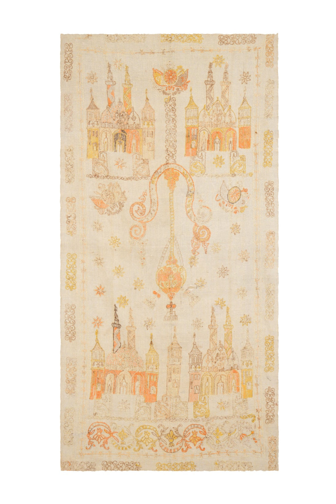 Antique Greek Tapestry Textile 8'3" x 4'3"