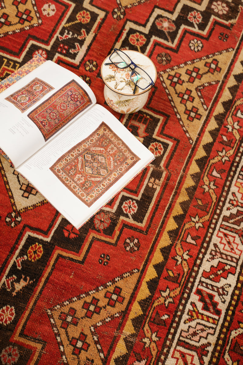Antique Caucasian Shirvan Rug 8'4" x 4'2"