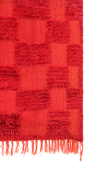 Vintage Moroccan Checkerboard Kilim 8'1" x 6'6"