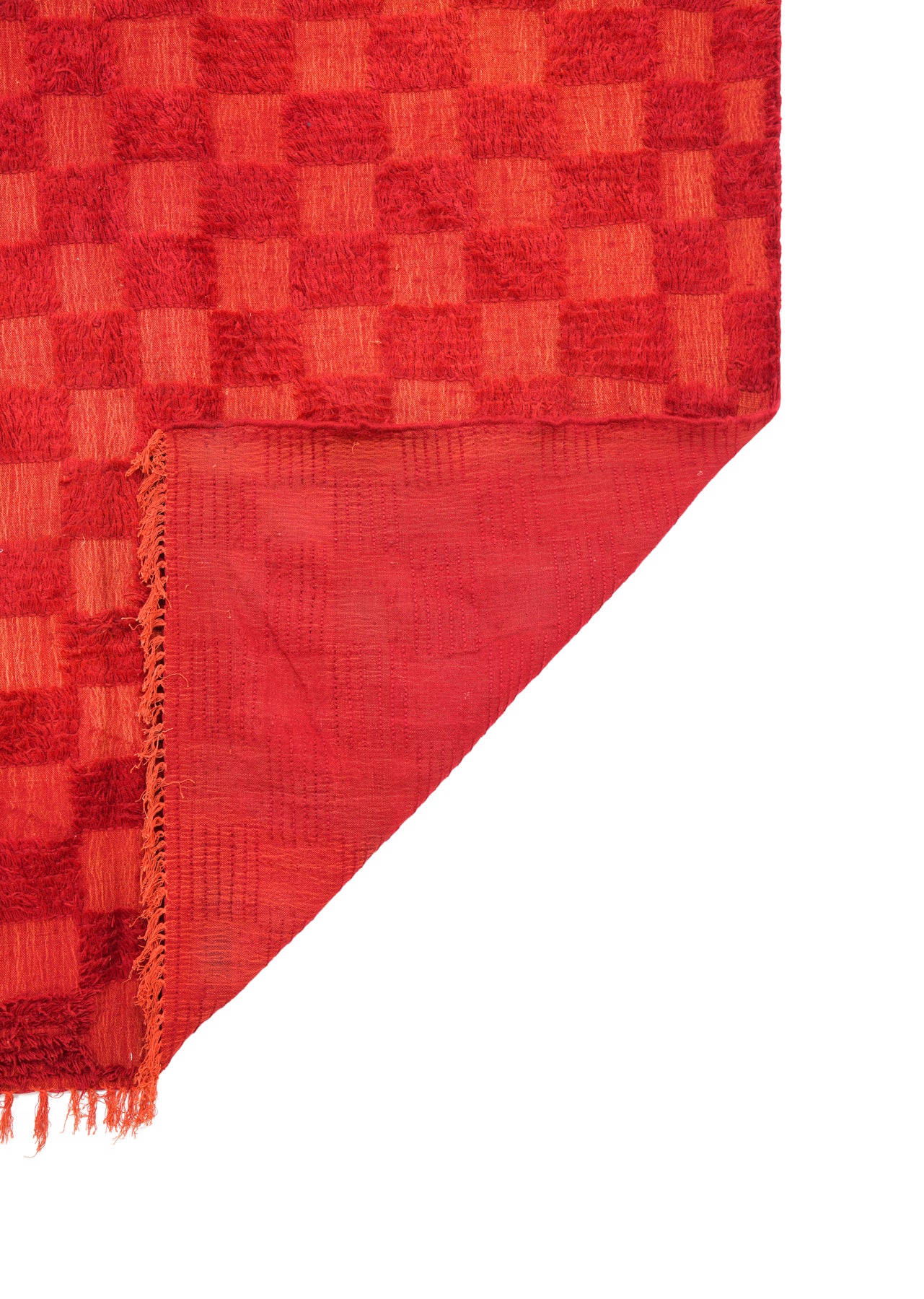 Vintage Moroccan Checkerboard Kilim 8'1" x 6'6"