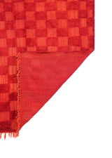 Vintage Moroccan Checkerboard Kilim 8'1" x 6'6"