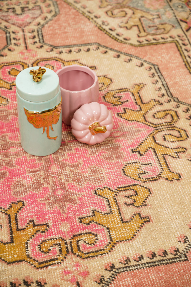 Vintage Turkish Tribal Rug 7'2" x 4'5"