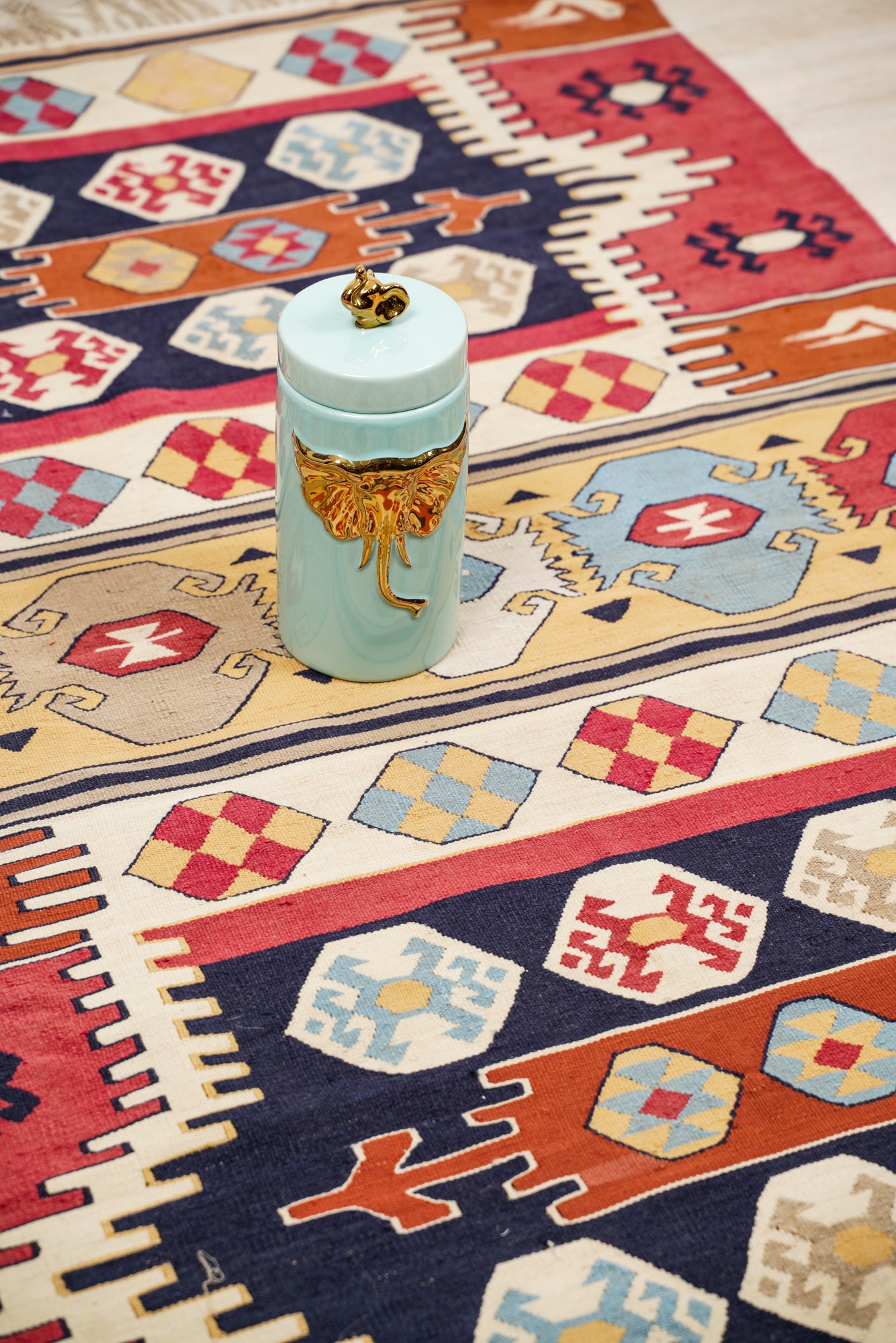 VINTAGE BESSARABIAN KILIM 5'3" x 3'2"