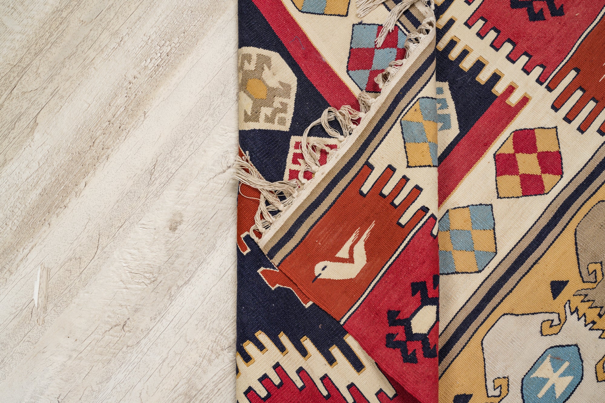 VINTAGE BESSARABIAN KILIM 5'3" x 3'2"