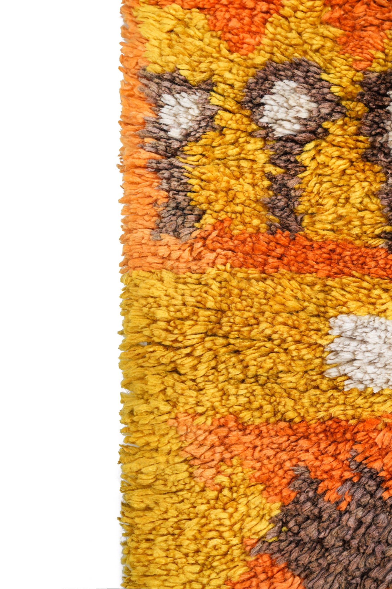 Vintage Scandinavian Rya Rug 5' x 1'9"
