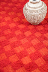 Vintage Moroccan Checkerboard Kilim 8'1" x 6'6"