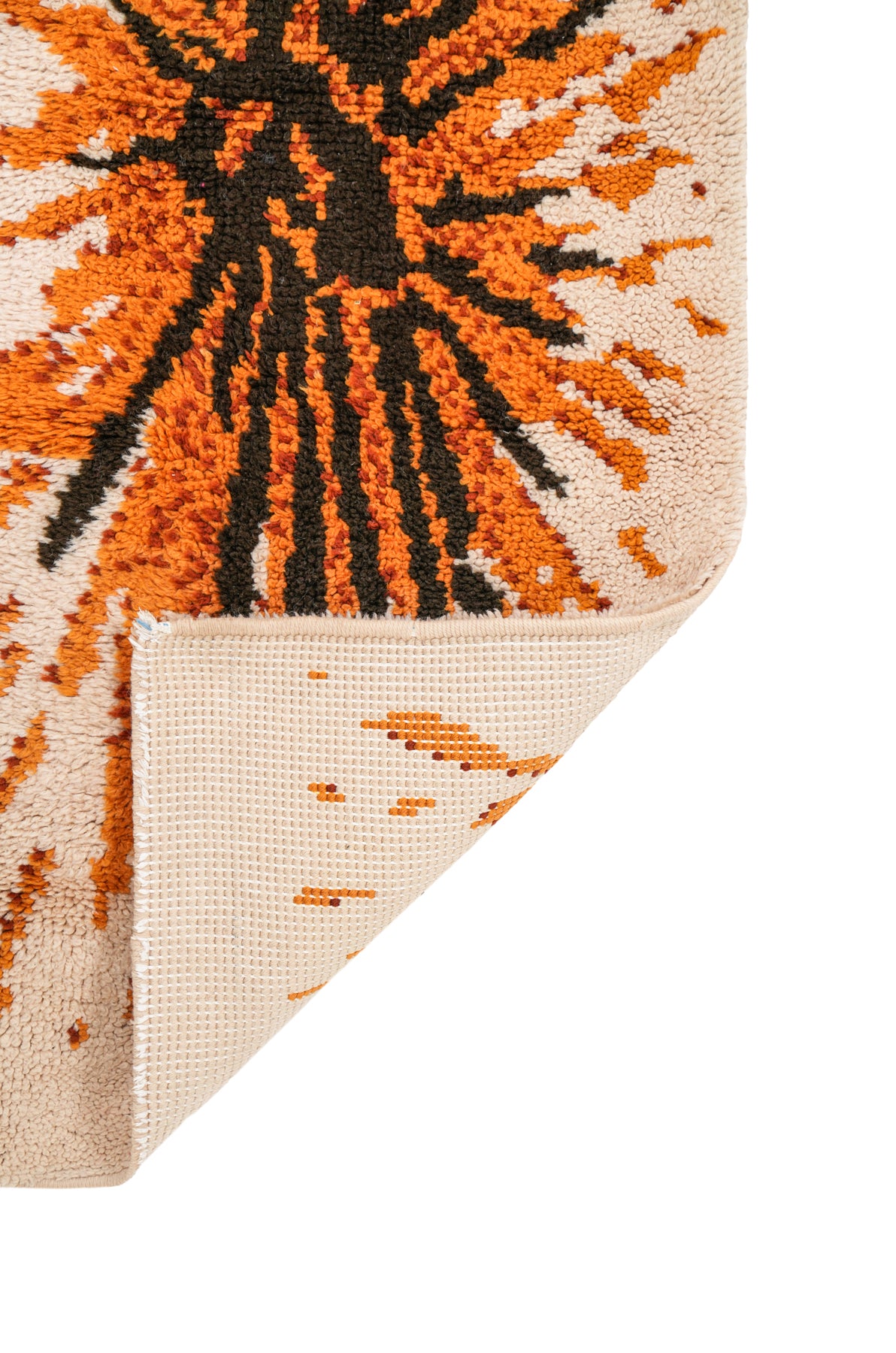 Vintage Scandinavian Rya Shag Rug 5'3" x 2'2"