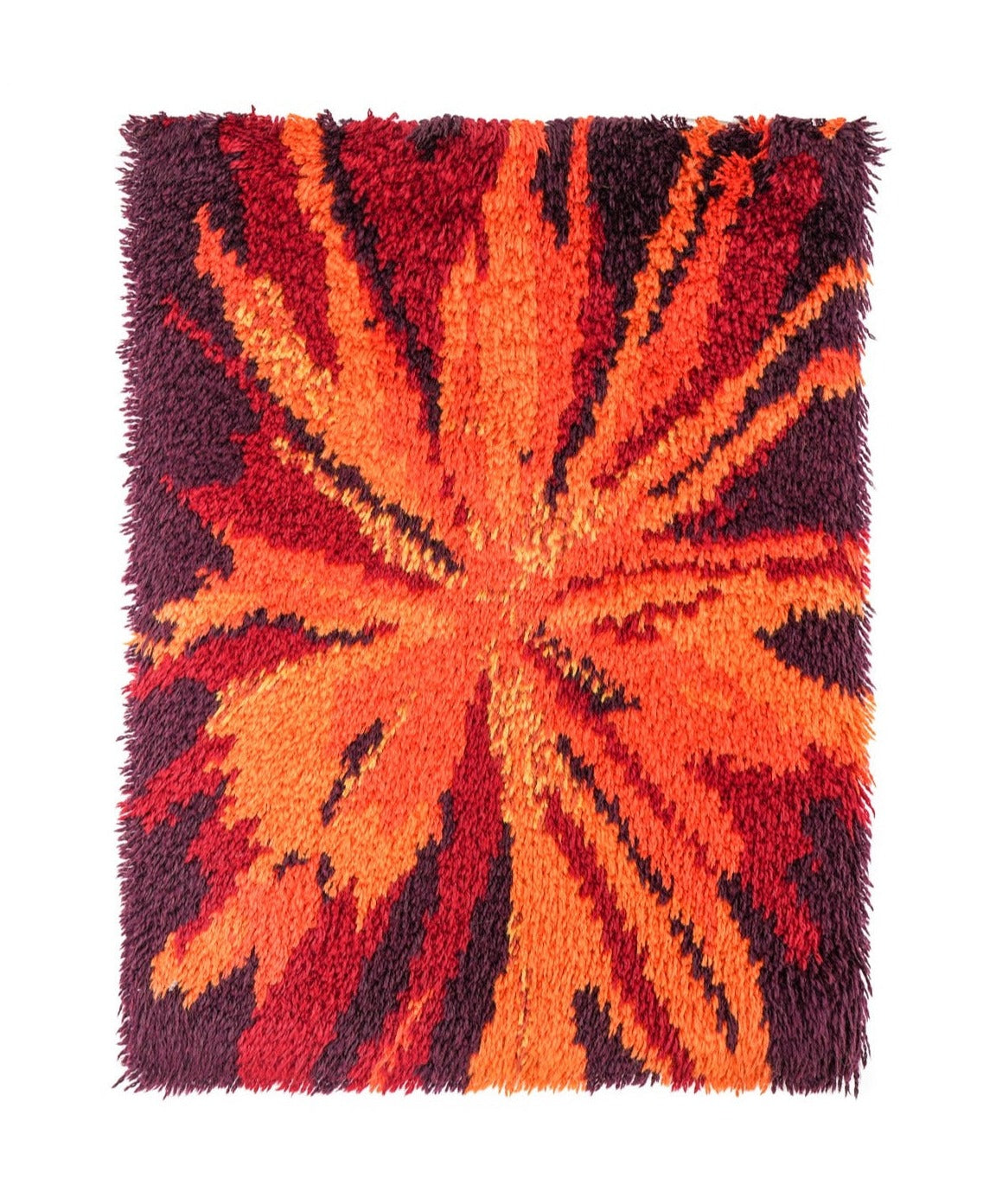 Vintage Scandinavian Rya Rug 2'1" x 1'7"