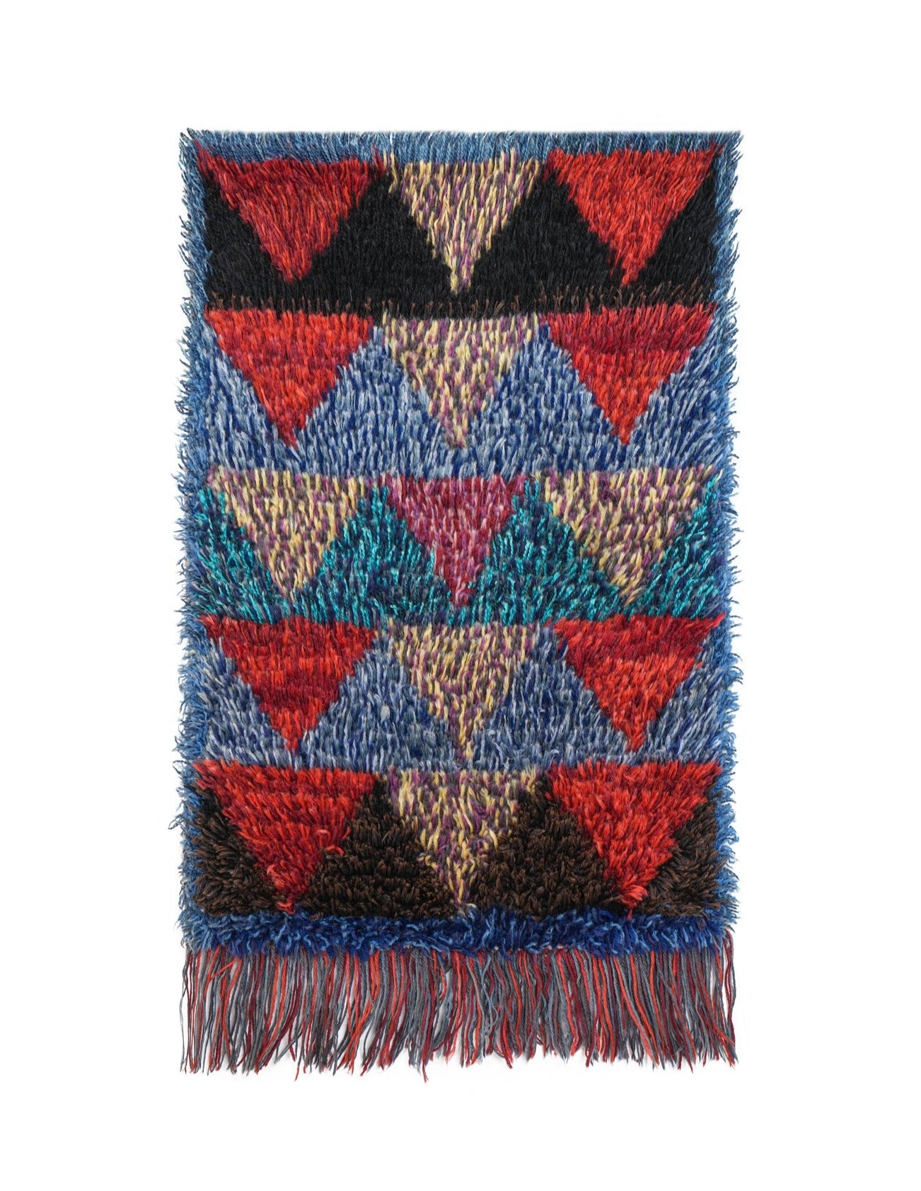 VINTAGE SCANDINAVIAN RYA RUG 2'3" x 1'6"