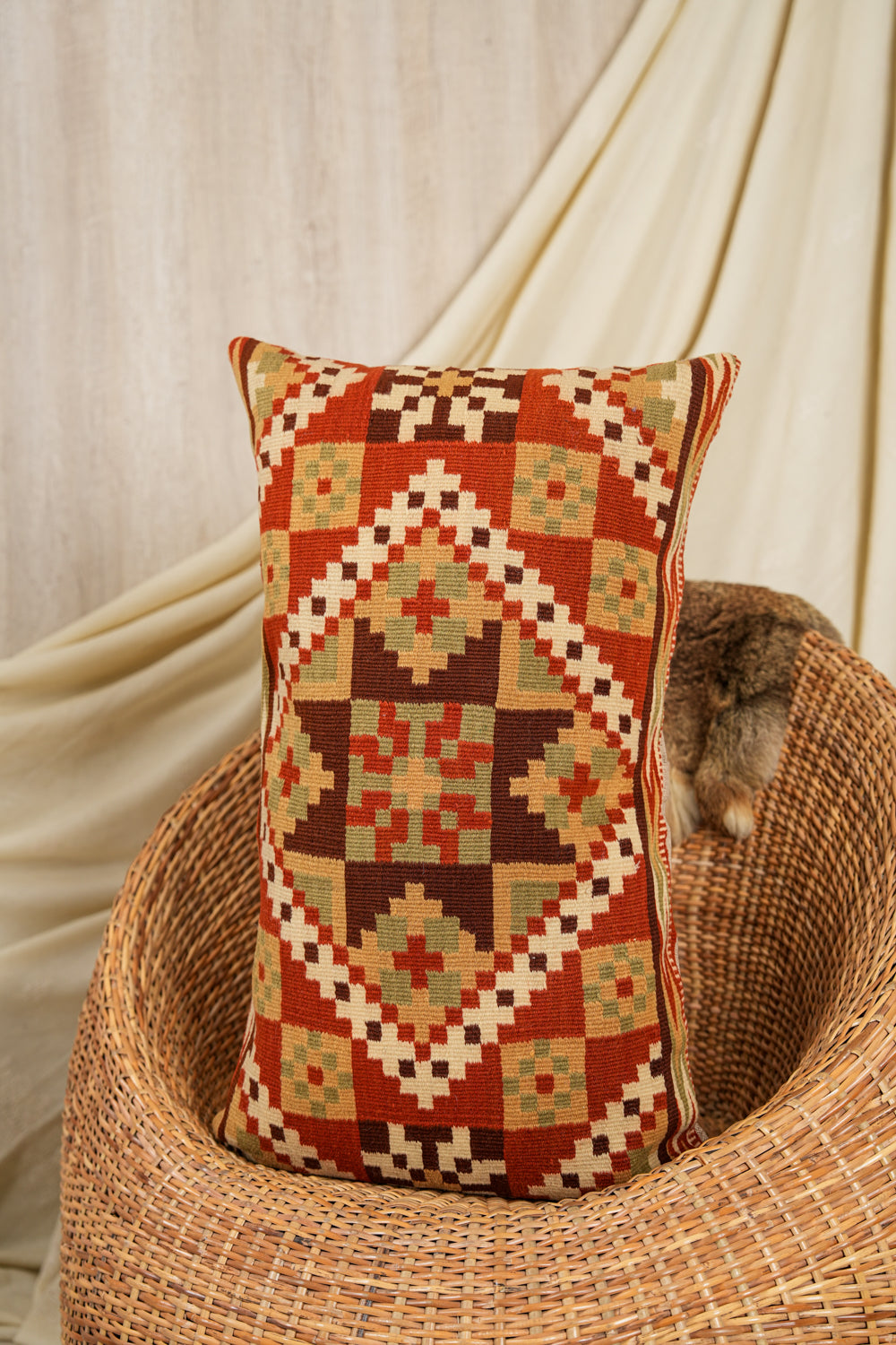 Vintage Scandinavian Rolakan Cushion 2'6" x 1'5"