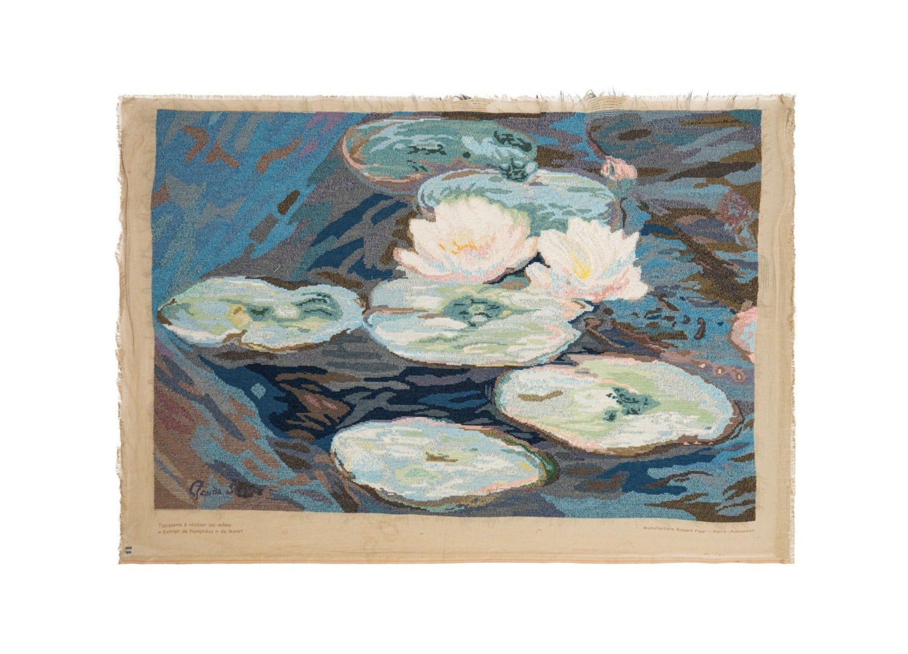 Vintage French Needle Point Tapestry 3'8" x 2'6"