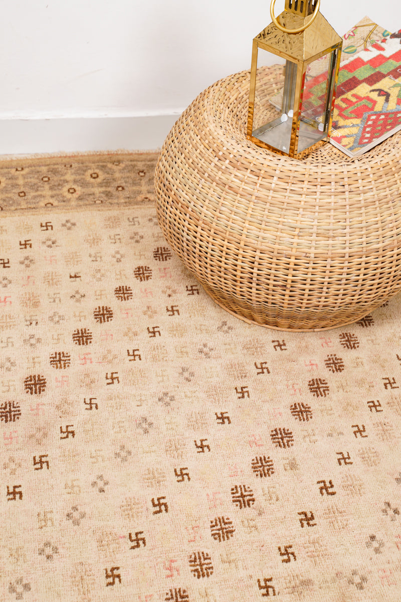 Antique Khotan Rug 7'8" x 4'