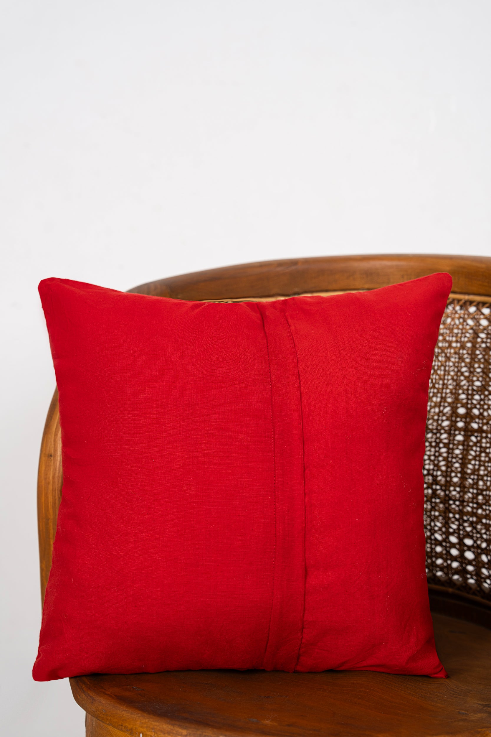 Vintage Hand-Embroidered Cushion 1'4" x 1'4"