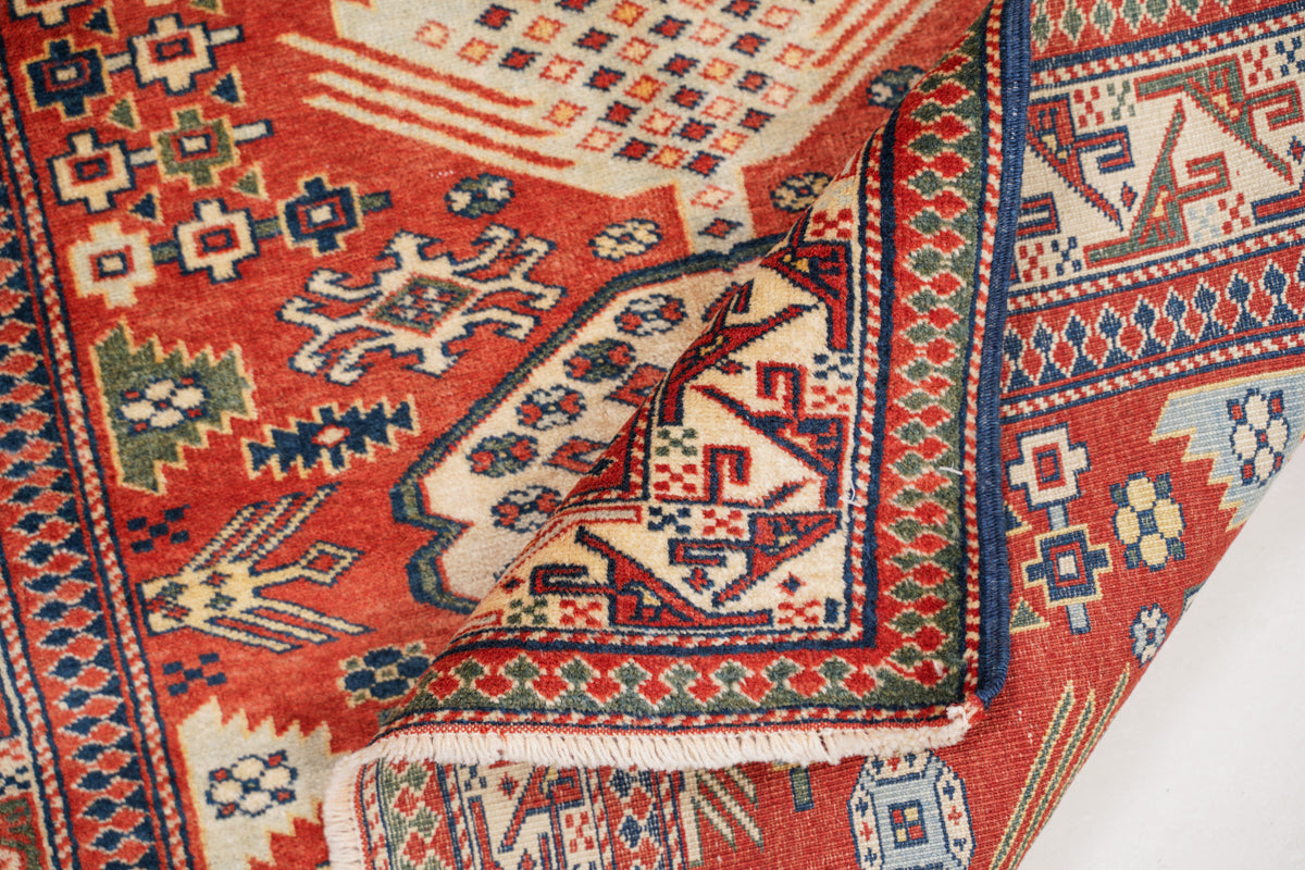 Vintage Turkish Shirvan Hallway Rug 9'6" x 3'