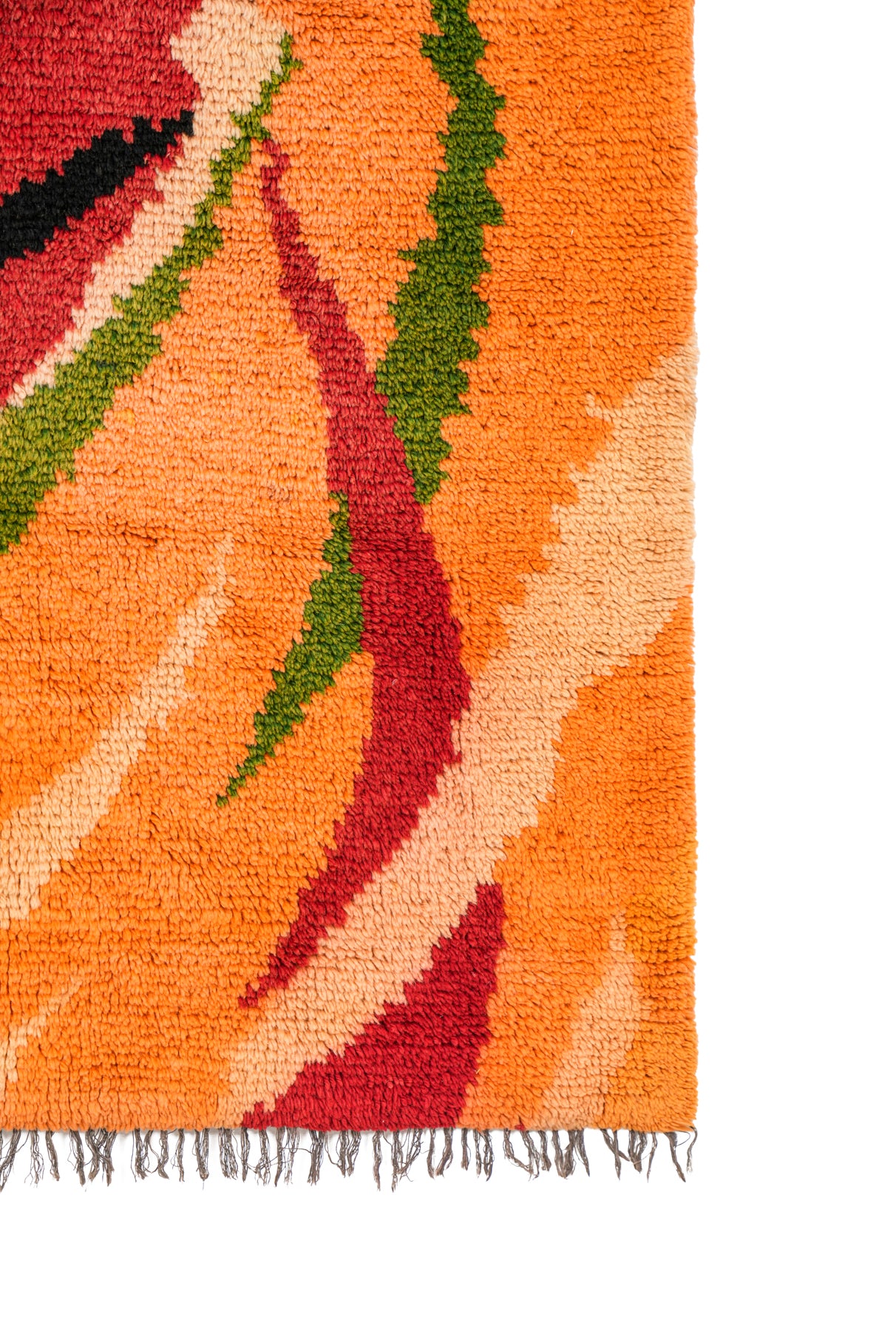 Vintage Scandinavian rya Rug 6'10" x 5'