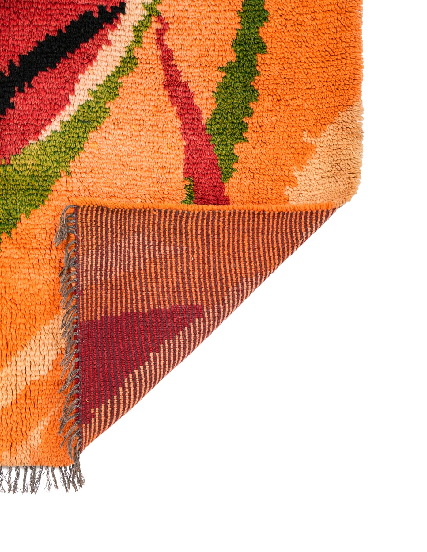 Vintage Scandinavian rya Rug 6'10" x 5'