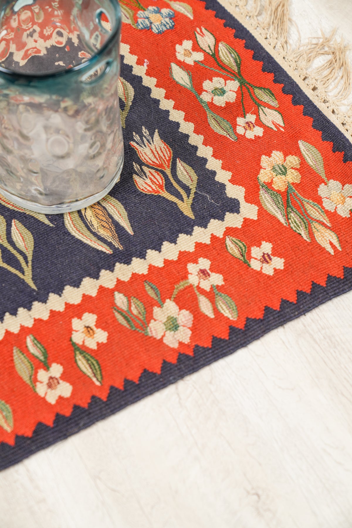 Antique Balkans Sarkoy Kilims 1'9" x 1'9" Each