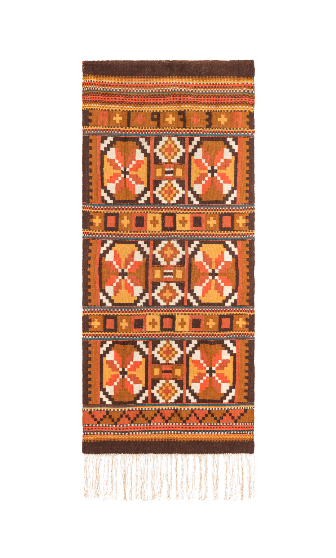 Vintage Scandinavian Textile 5'5" x 2'6"