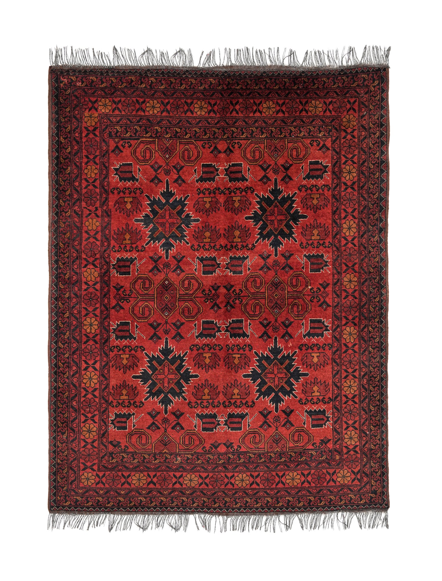 Vintage Turkmen Rug 6'4" x 4'10"