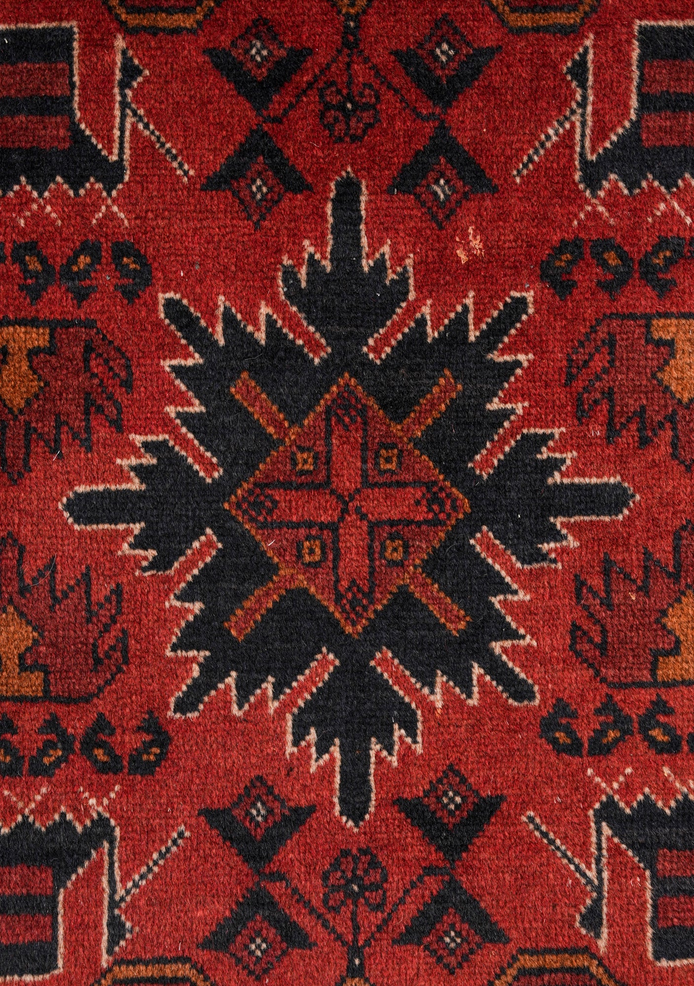 Vintage Turkmen Rug 6'4" x 4'10"