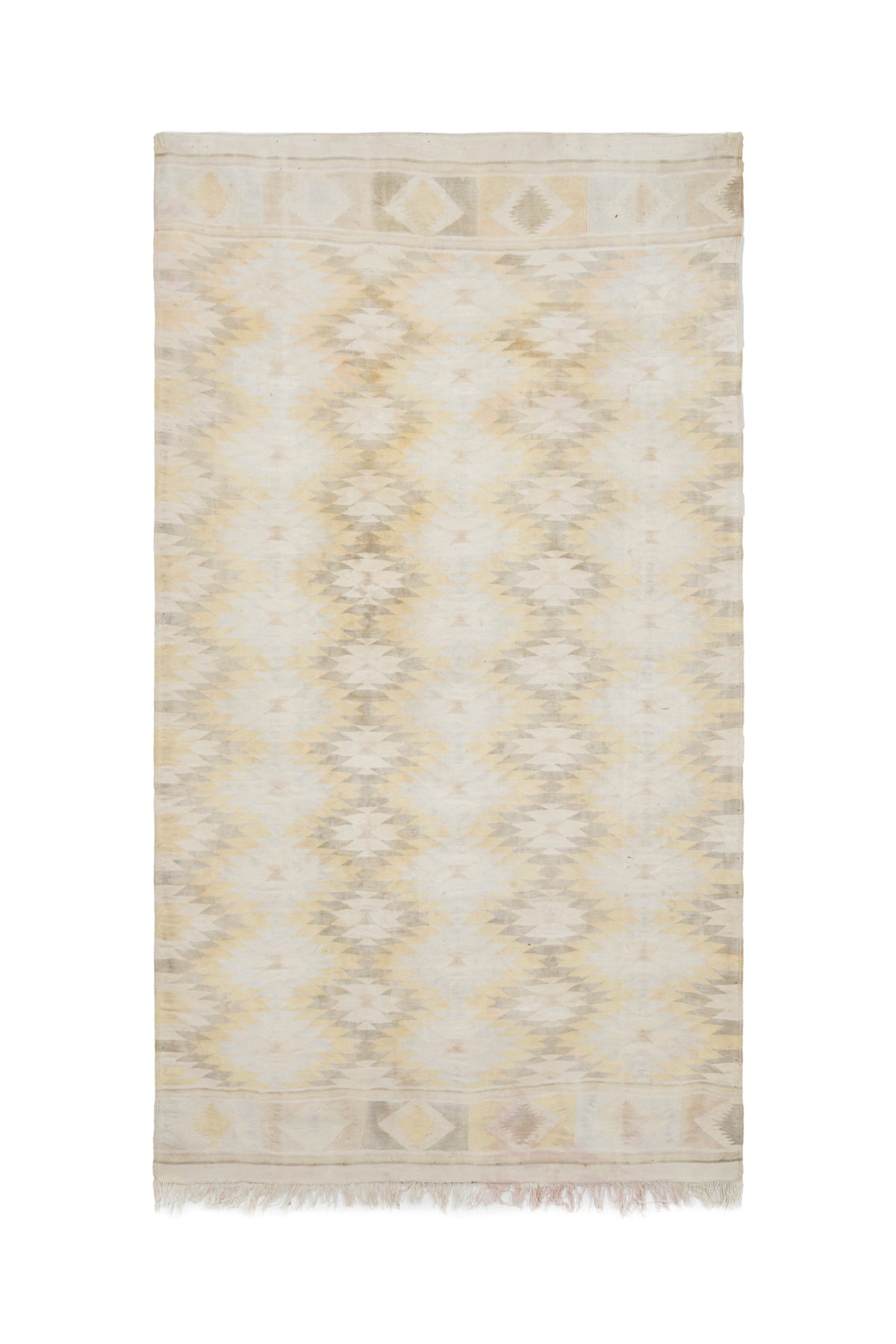 Antique Indian kilim Dhurrie 6'6" x 3'8"