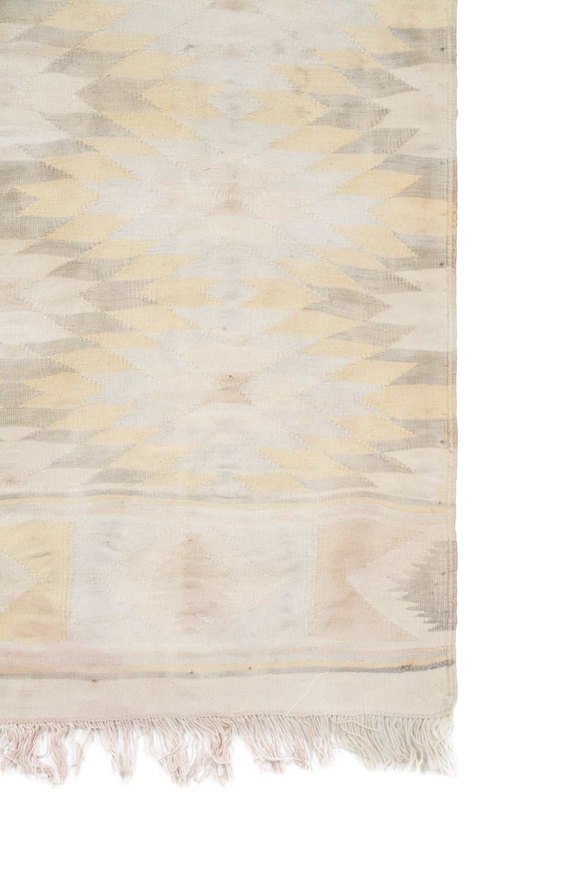 Antique Indian kilim Dhurrie 6'6" x 3'8"