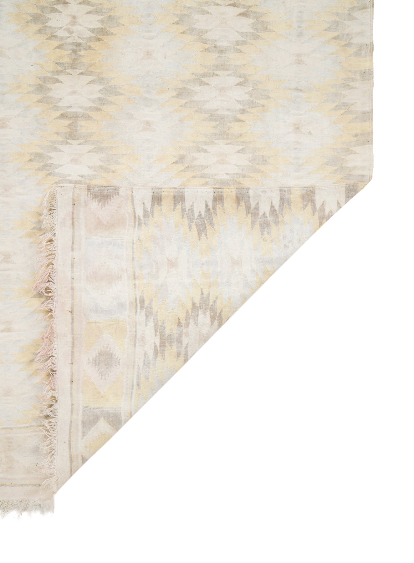 Antique Indian kilim Dhurrie 6'6" x 3'8"