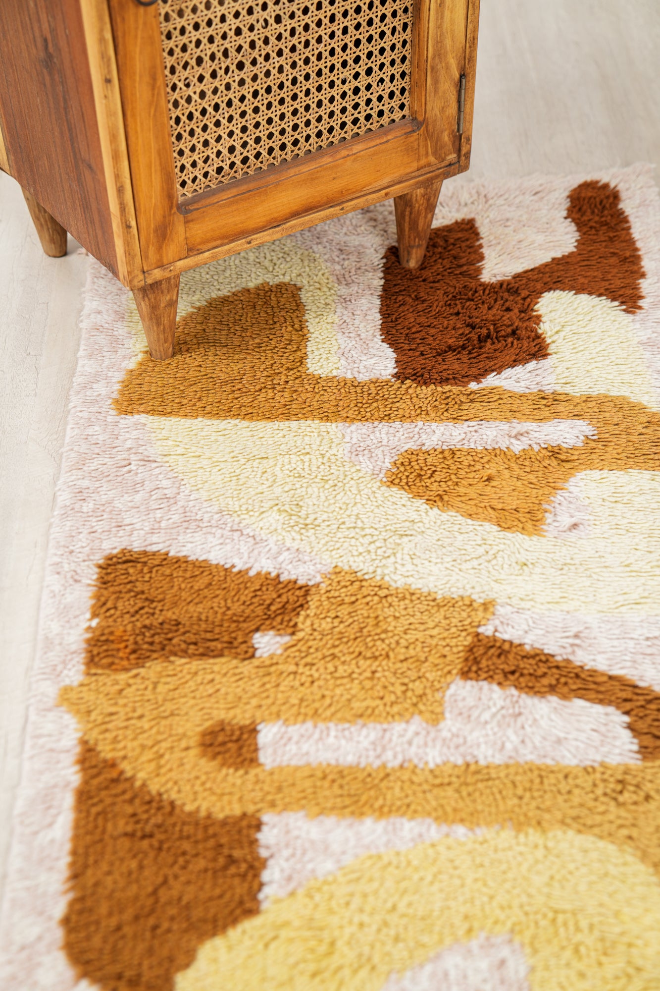 Vintage Scandinavian Rya Rug 4'6" x 2'4"