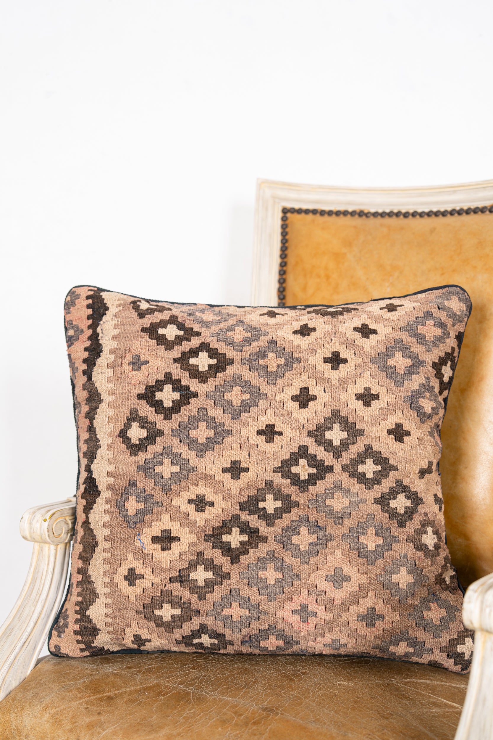 Vintage Turkish Kilim cushion 1'10" x 1'8"