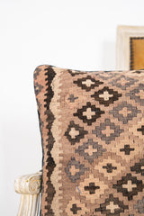 Vintage Turkish Kilim cushion 1'10" x 1'8"