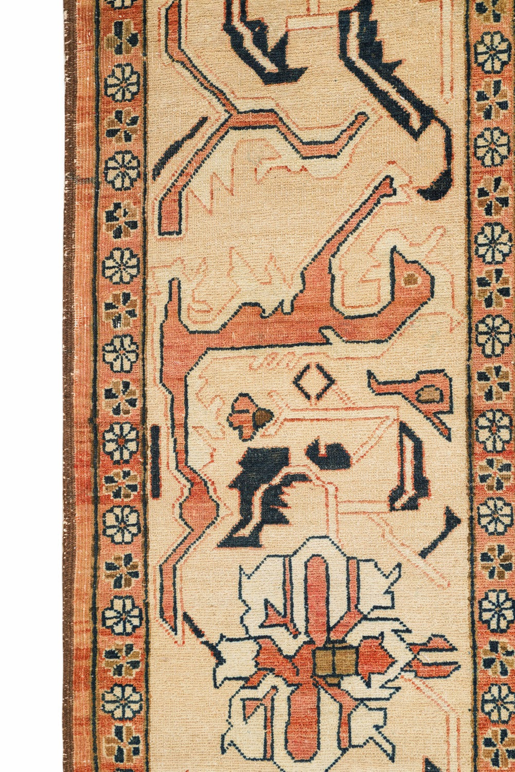 Modern Afghan Boteh Rug 10'10" x 9'2"