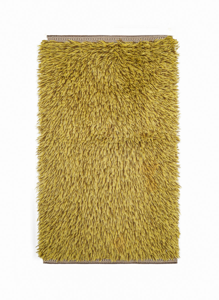 Vintage Scandinavian Rya Rug 3'2" x 1'10"