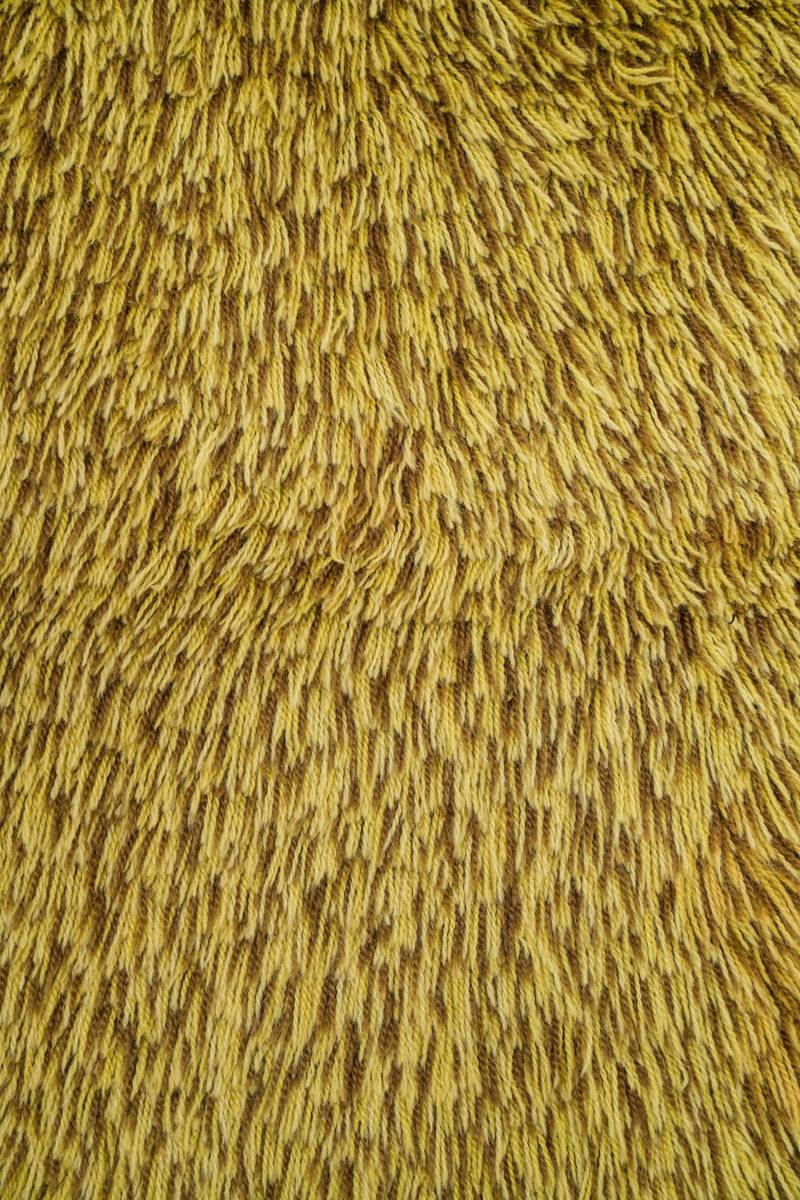 Vintage Scandinavian Rya Rug 3'2" x 1'10"