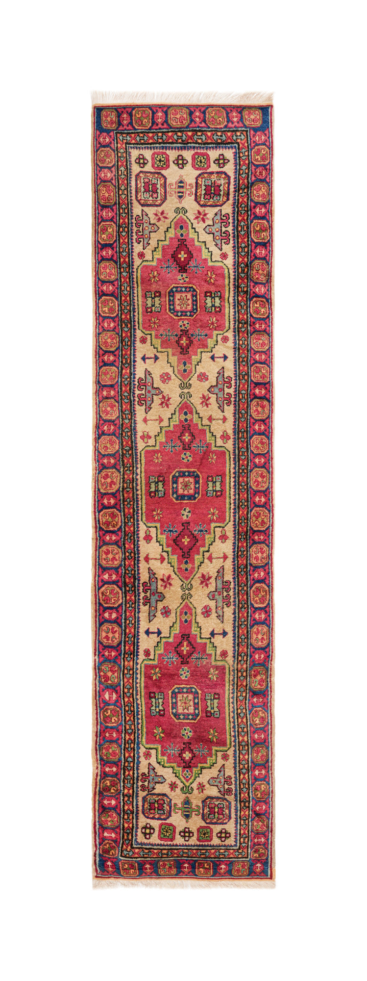 Vintage Khotan Runner Rug 9'8" x 2'3"