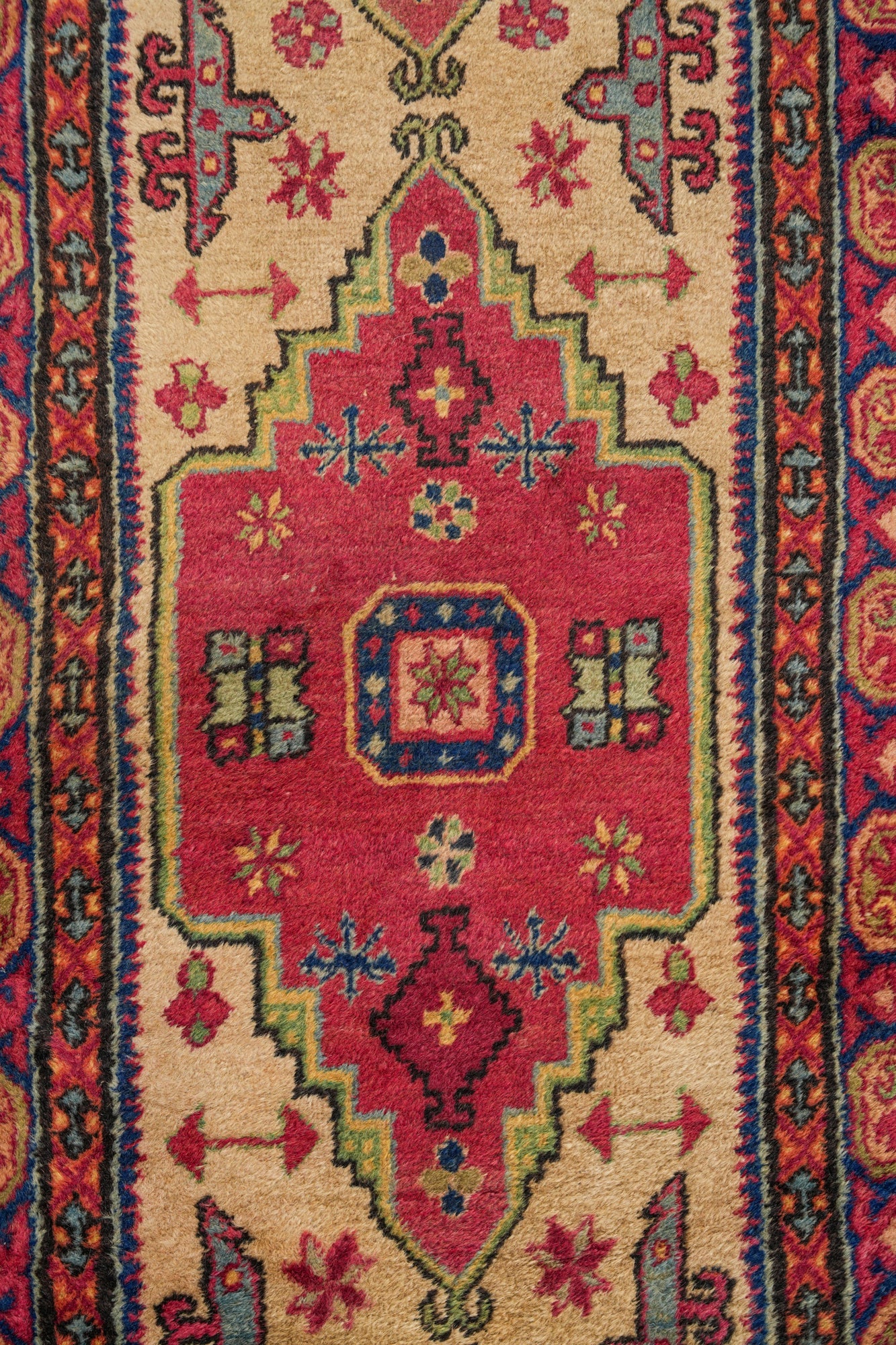 Vintage Khotan Runner Rug 9'8" x 2'3"