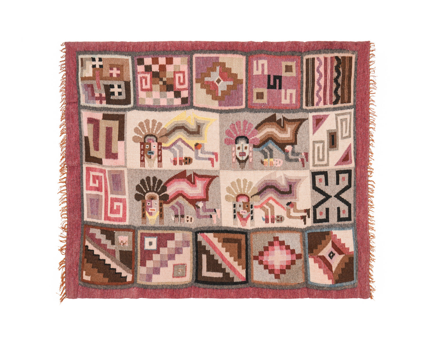 Vintage Peruvian Kilim 4'5" x 3'7"